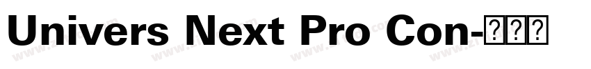 Univers Next Pro Con字体转换